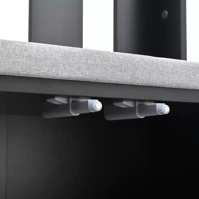Albero da ingresso bianco 4 in 1 con panca imbottita, ganci e scarpiera – 1 persona