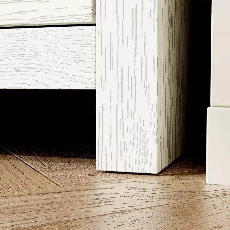 Comodino verticale a 5 cassetti, Marrone/Grigio, per adulti