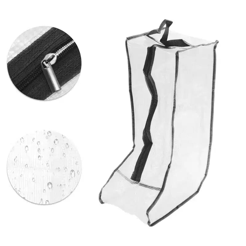 Sacchetto antipolvere lungo per stivali, a rete, Bianco/Nero e Bianco/Grigio, 1 pz