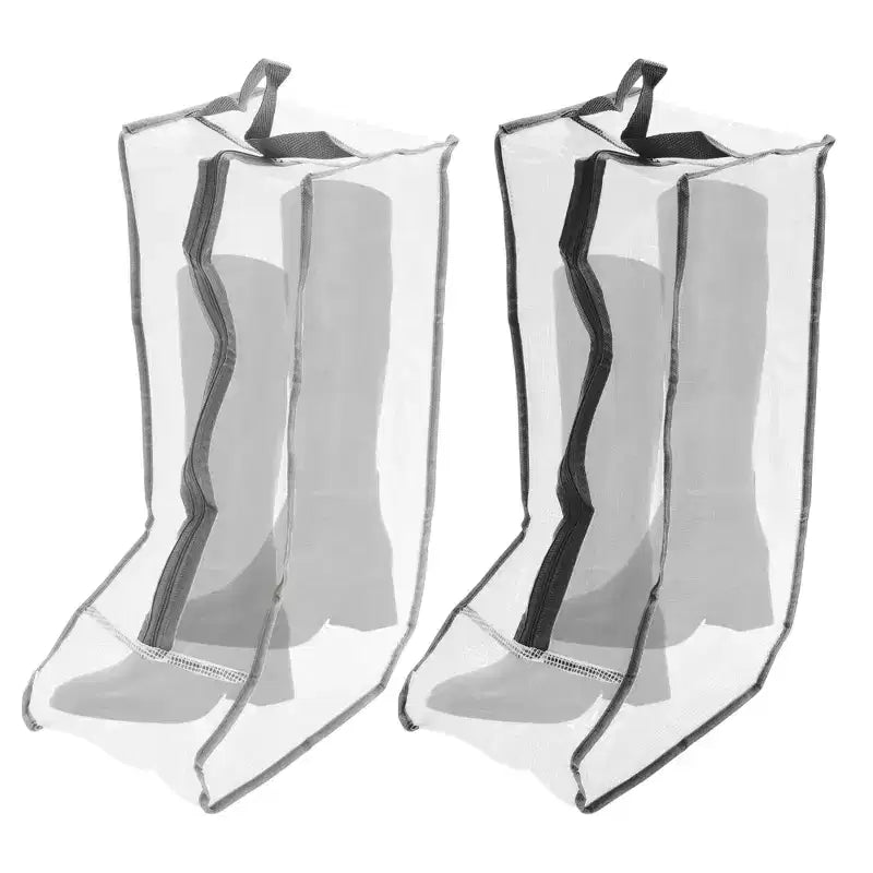 Sacchetto antipolvere lungo per stivali, a rete, Bianco/Nero e Bianco/Grigio, 1 pz