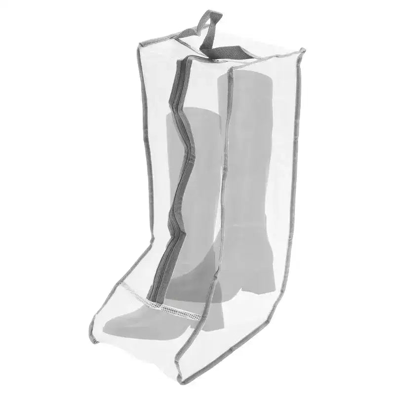Sacchetto antipolvere lungo per stivali, a rete, Bianco/Nero e Bianco/Grigio, 1 pz