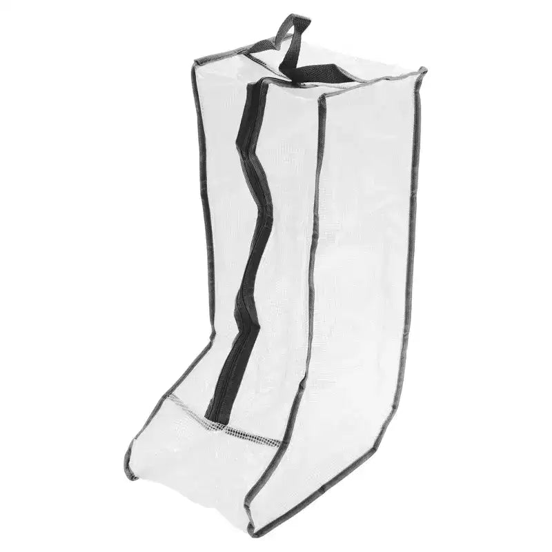 Sacchetto antipolvere lungo per stivali, a rete, Bianco/Nero e Bianco/Grigio, 1 pz