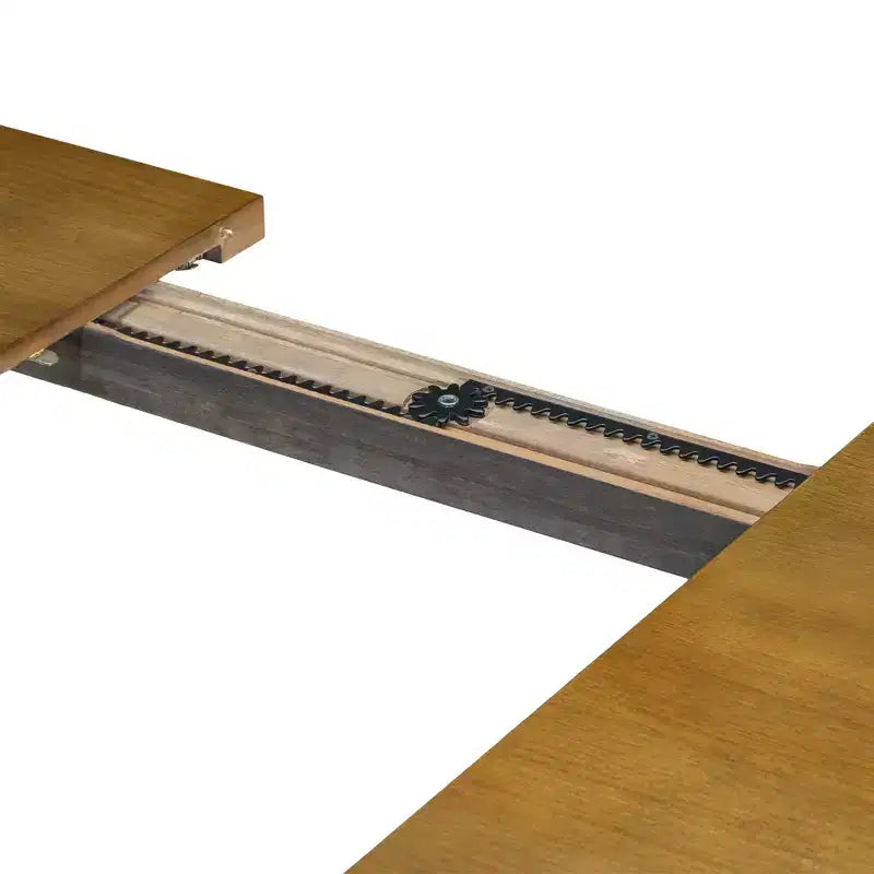Set Tavolo da Pranzo per 6 Persone Marrone Scuro / Naturale con Panca e 4 Sedie