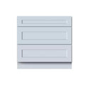 CASAINC 36 W x 34.5 H x 24 D Shaker Base Kitchen Cabinet with 3 Drawers, Solid Wood Frame, Water-Based Low-VOC Paint, Soft-Close, RTA, Dove Gray