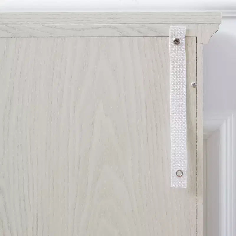 Vetrina con ante in vetro, in legno marrone, stile a griglia, montaggio per 1 persona