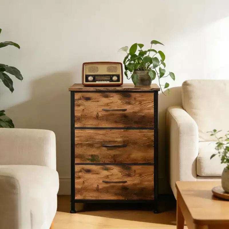 Cassettiera con 3 cassetti in tessuto, multi-colore, utente singolo